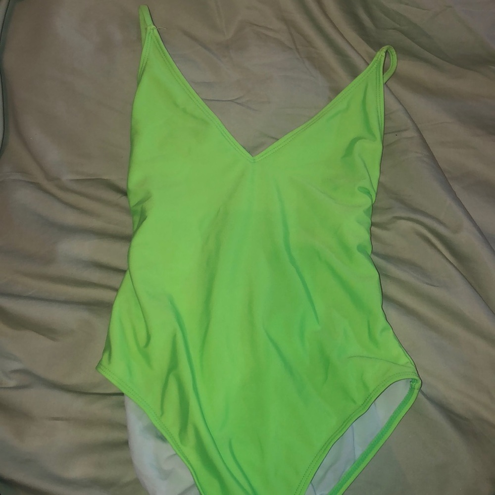 Neon Green Bathing Suit